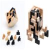 Hot Selling Wooden Puzzle Kongming Lock Luban Lock Toys