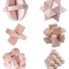 Beech Wood Kongming Lock Six-piece Set Of Intellectual Toy