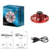 Mini Fingertip Gyro Interactive Decompression Toy Drone LED UFO Type Flying Helicopter Spinner Toy Kids